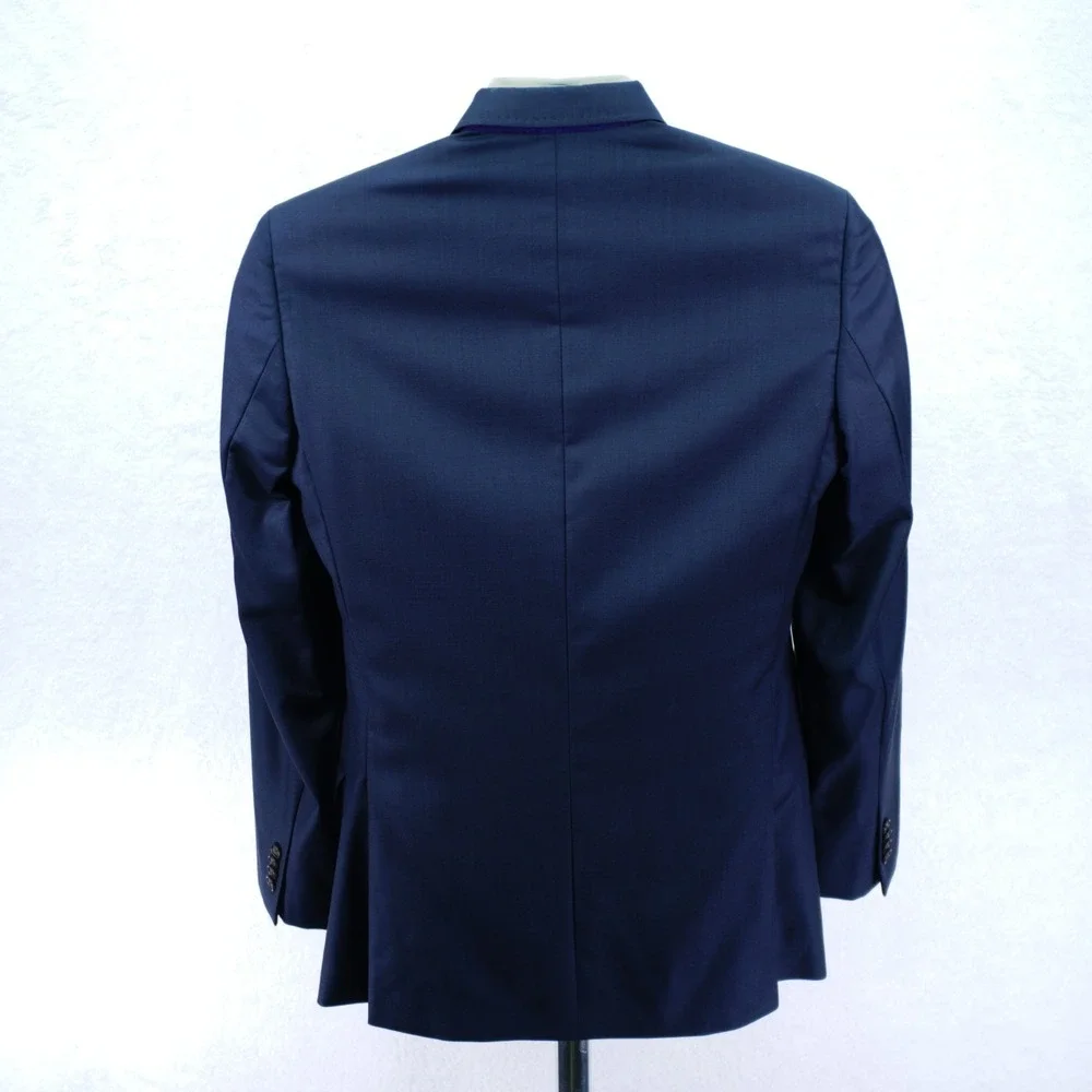 DAMAGED Ted Baker London Endurance Blue Wool‎ Jones Ct Blazer 36S Tagged 36R